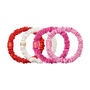 Luxurious Slipsilk Skinny Scrunchies for Hair Protection