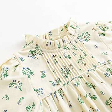 Curipeer Baby Girls Floral Dress for Spring and Autumn