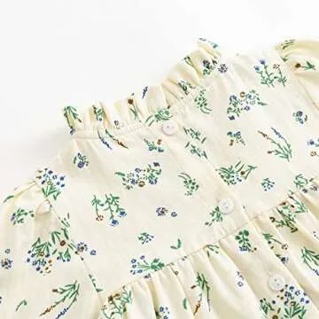 Curipeer Baby Girls Floral Dress for Spring and Autumn