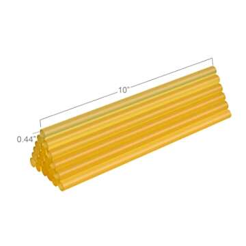 FIXSY Hot Glue Gun Sticks Woodworking, Multi Temp, Full Size 10" Long x .44" Diameter 7/16 11mm, 5LB Box Glue Stick, Approx. 90 Sticks- Compatible with Most Glue Guns