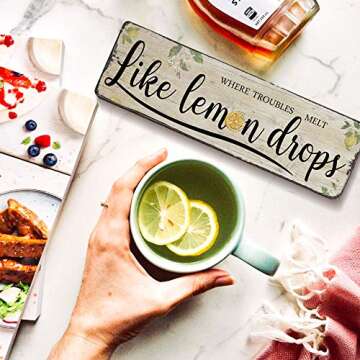 Funny Vintage Lemon Sign for Kitchen Decor & Gifts