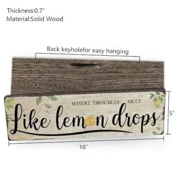 Funny Vintage Lemon Sign for Kitchen Decor & Gifts