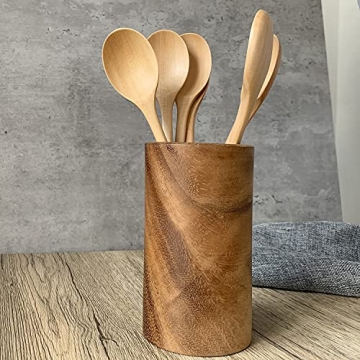 Eco-friendly ADLORYEA Wooden Spoons 9 Inch - 6 Pack