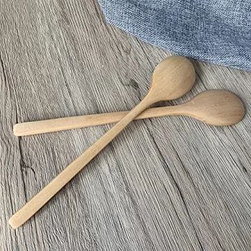 Eco-friendly ADLORYEA Wooden Spoons 9 Inch - 6 Pack