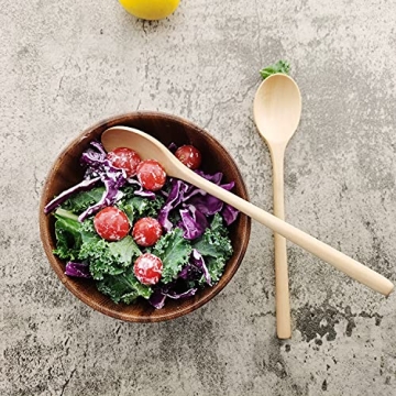 Eco-friendly ADLORYEA Wooden Spoons 9 Inch - 6 Pack