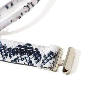 RUUHEE Women Leopard Print High Waisted Cheeky 2 Piece Bikini Bathing Suits (M(US Size 4-6),BGray-2)