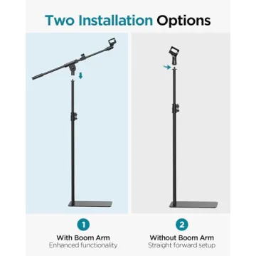 InnoGear Mic Stand - Adjustable Heavy Duty with Boom Arm