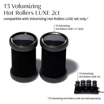 T3 Volumizing Hot Rollers LUXE | Hair Curlers and Volumizers for All Hair Types