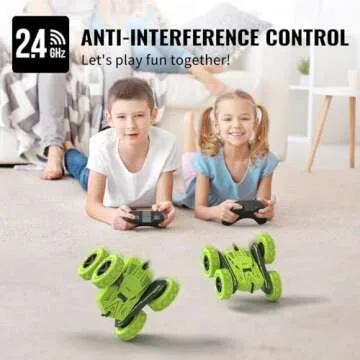 SGILE RC Stunt Car Toy for Kids with 360 Rotation