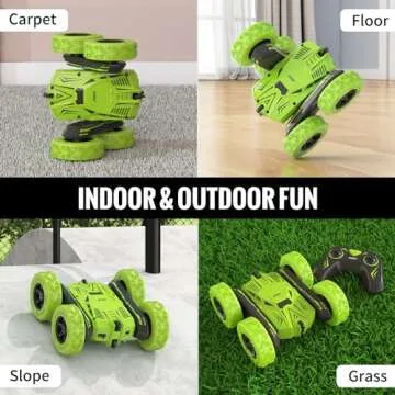 SGILE RC Stunt Car Toy for Kids with 360 Rotation