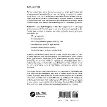 Data-Driven Law: Data Analytics and the New Legal Services (Data Analytics Applications)
