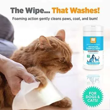 Nootie Waterless Shampoo Wipes for Dogs & Cats - Fresh and Easy Grooming