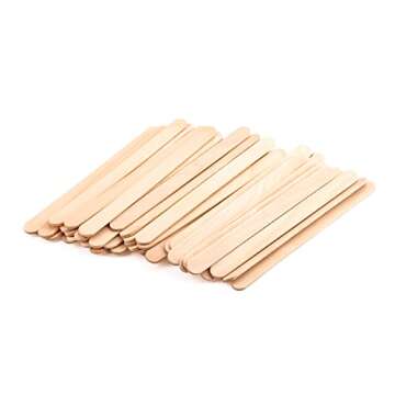 WXJ13 50 Pack 30ml Plastic Reusable Graduated Cups Transparent Scale Cups with 50 Pack Wooden Stirring Sticks for Mixing Paint, Stain, Epoxy, Resin