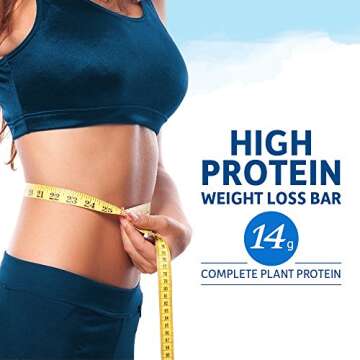 High Protein Bars for Weight Loss - Garden of Life Organic Fit Bar - S'mores (12 per carton) - Burn Fat, Satisfy Hunger and Fight Cravings, Low Sugar Plant Protein Bar with Fiber