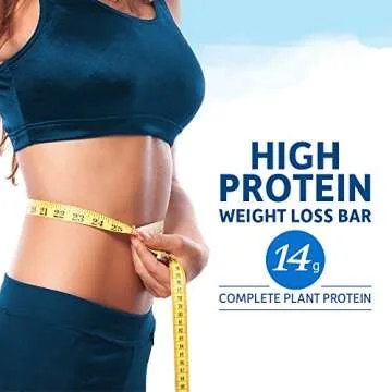 High Protein Bars for Weight Loss - Garden of Life Organic Fit Bar - S'mores (12 per carton) - Burn Fat, Satisfy Hunger and Fight Cravings, Low Sugar Plant Protein Bar with Fiber