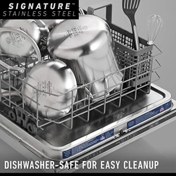 Calphalon 10-Piece Stainless Steel Cookware Set with Stay-Cool Handles