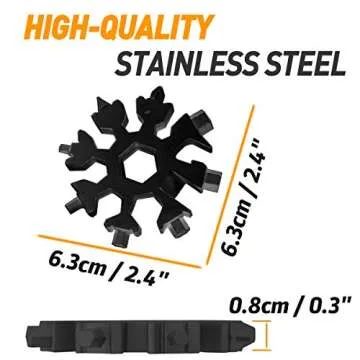 Gifts for Men, 18-in-1 Snowflake Multitool, Unique Birthday Gifts for Men Dad Him Husband Grandpa, Dad Mens Gifts for Men Who Have Everything, Cool Gadgets Tools for Men
