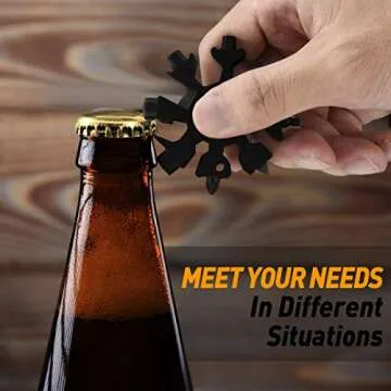 Gifts for Men, 18-in-1 Snowflake Multitool, Unique Birthday Gifts for Men Dad Him Husband Grandpa, Dad Mens Gifts for Men Who Have Everything, Cool Gadgets Tools for Men