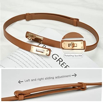 Chic Adjustable LumiSyne Women Skinny Leather Belt