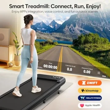 WELLFIT Walking Pad Treadmill with 10% Incline for Home