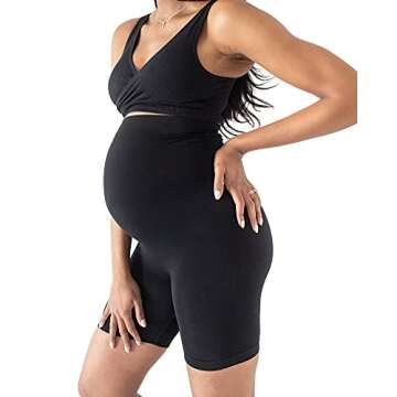 Comfortable Bamboo Maternity Shorts 2 Pack - No Rub