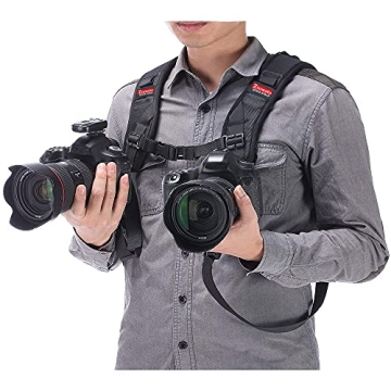 ztowoto Double Camera Strap for SLR - Comfortable & Adjustable