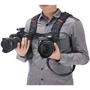 ztowoto Double Camera Strap for SLR - Comfortable & Adjustable