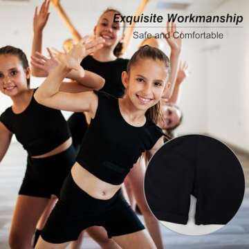 HOLLHOFF 12 Pack Girls Dance Shorts 2-3T, 12 Color Toddler Shorts for Girls Bike Short Cartwheel Short Breathable and Safety for Playgrounds and Gymnastics Multi