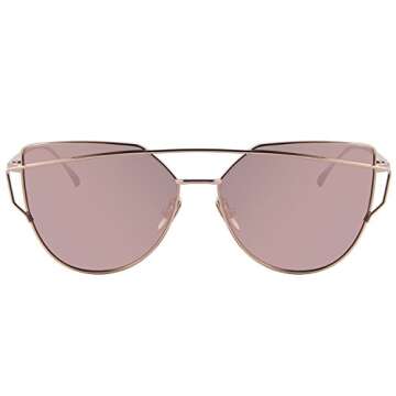 MERRY'S Fashion Women Cat Eye Sunglasses Coating Mirror Lens Sun glasses UV400 S7882