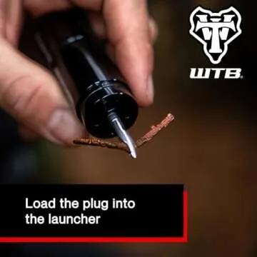 WTB Rocket Tire Plug Kit | Easy Repair for Mountain, Gravel, Road Tubeless Tires | Rocket Anchor Tips Keep Plug in Place for Durable Tubeless Repair | Reusable