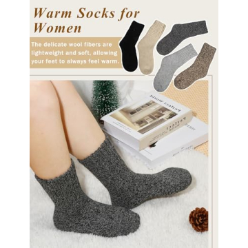 Senker Fashion Cozy Thick Wool Socks for Women