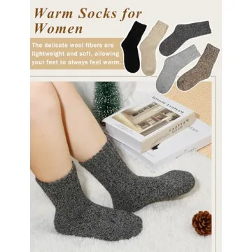 Senker Fashion Cozy Thick Wool Socks for Women