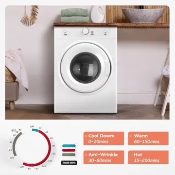 Euhomy 3.5 Cu. Ft. 1500W Tumble Dryer for Home
