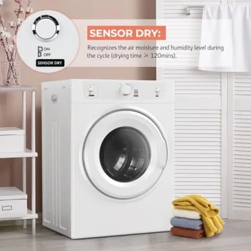 Euhomy 3.5 Cu. Ft. 1500W Tumble Dryer for Home