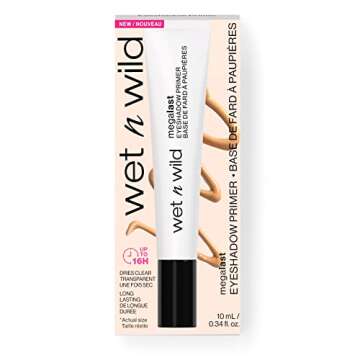 wet n wild Megalast Eyeshadow Primer, lightweight formula, inflused with Vitamin E