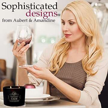 Bergamot Scented Aromatherapy Candles for Relaxation, 3 Wick Candle Large Soy Candles for Home Scented, Gifts for Women, Stress Relief Candles, Housewarming, Birthday