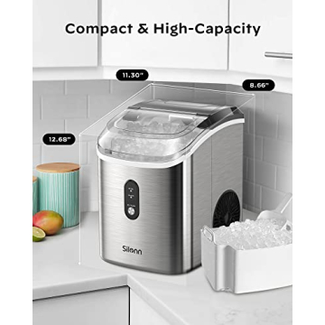 Silonn Nugget Ice Maker - Quick and Portable Ice Solution
