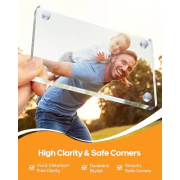 2Pcs Magnetic Car Photo Holder for Personal Moments