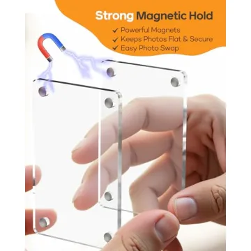 2Pcs Magnetic Car Photo Holder for Personal Moments