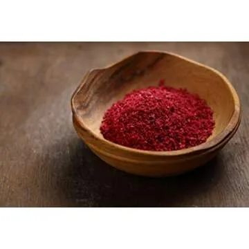 Cerez Pazari Sumac Spice Powder, Turkish Sumac Seasoning, Middle Eastern And Mediterranean Spices, Tangy Lemony Taste Flavor, Gluten-Free, Easy To Use Flapper Spice Cap, 2.1 oz.