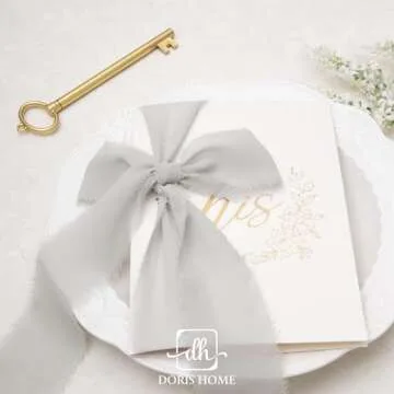 Light Grey Chiffon Ribbon for Wedding and Crafts