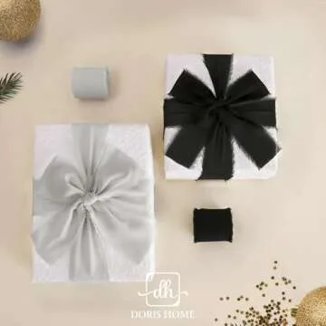 Light Grey Chiffon Ribbon for Wedding and Crafts