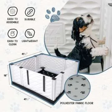 EZclassic 38"x38" Whelping Box for Medium Dogs and Puppies