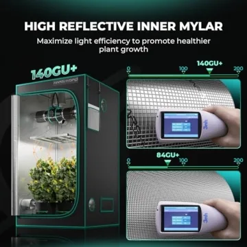 MARS HYDRO 4x2x6 Grow Tent for Hydroponics Indoor Plant Growing