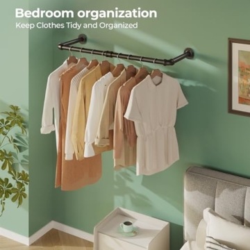 Greenstell Wall Mounted Clothes Rack - Industrial Style