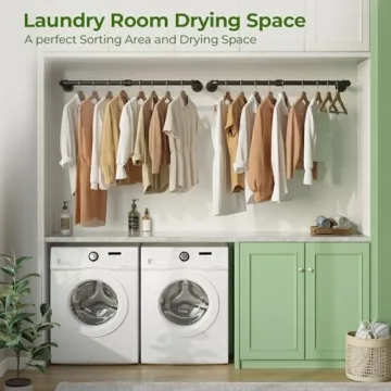 Greenstell Wall Mounted Clothes Rack - Industrial Style