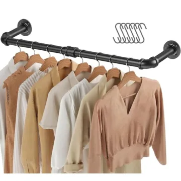 Greenstell Wall Mounted Clothes Rack - Industrial Style