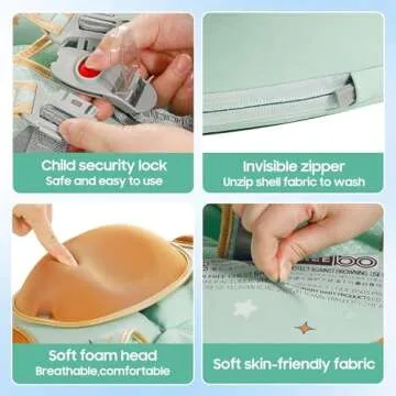 Mambobaby Baby Pool Float with Safety Canopy and Tail