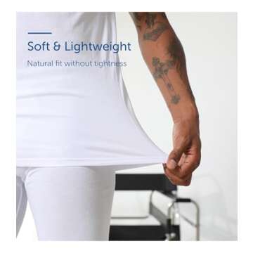 Comfneat Men's 6-Pack Undershirts 100% Cotton Comfy V-Neck T-Shirts (White 6-Pack, XXL)
