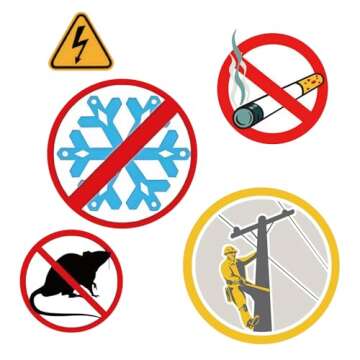 YGSEPCC 150 PCS Hard Hat Stickers for Men, Funny Stickers for Helmet, Tool Box, Vinyl and Waterproof Stickers for Electricians, welding, Mechanics, Construction, Union, Oilfield, Military, AQ001